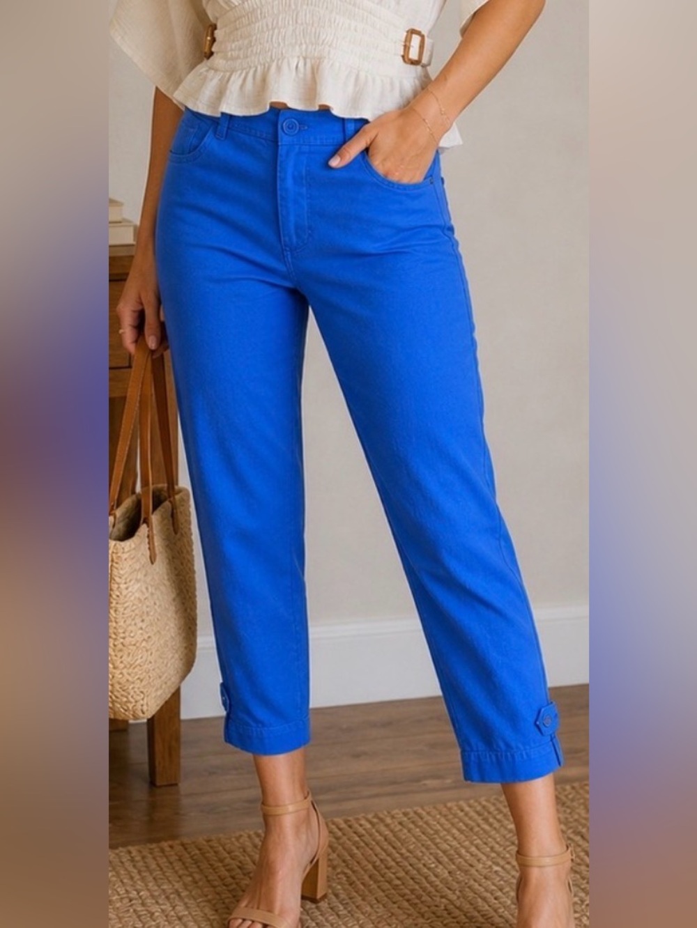 Talbots Royal Blue Crop Pants